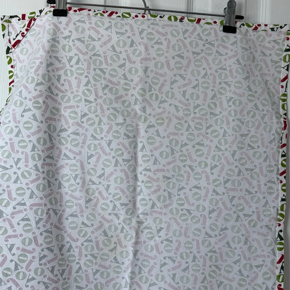 Crate&Barrel Festive Red and Green Kitchen Dish Tea Towel